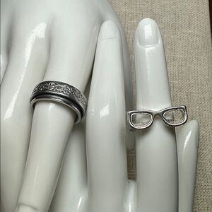 🧡 Spinner Ring and Eyeglass Ring Set 🧡